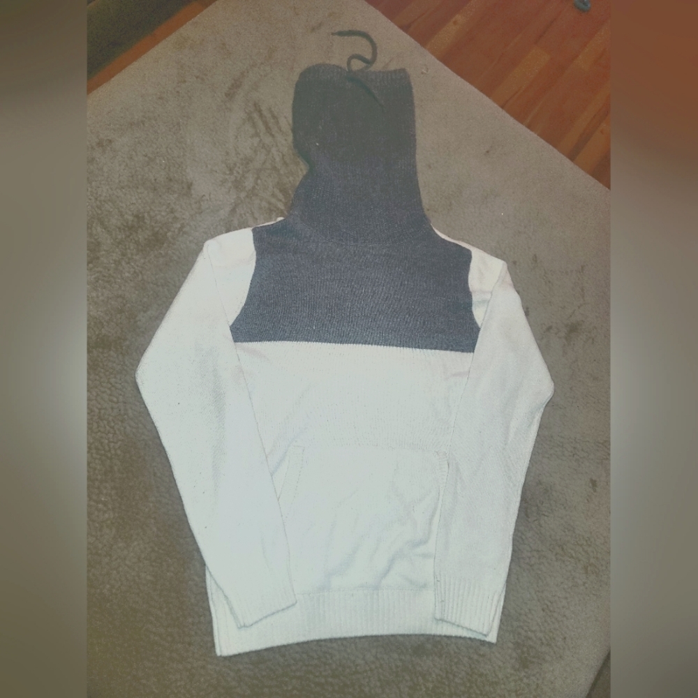 Mens Cowl Neck Sweater Small